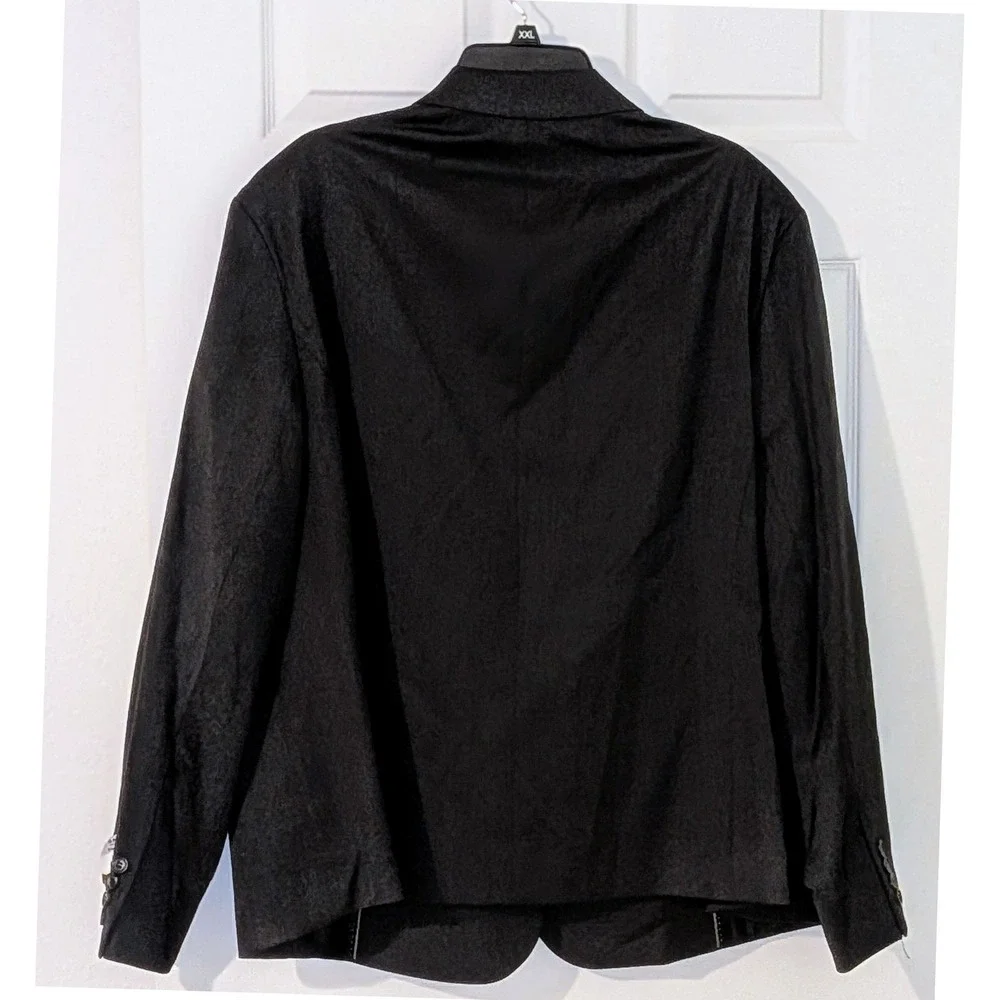 Edwards Mens‎ Black Wool Blend 2-Button Blazer Jacket 6530-900 Size 32R NEW